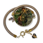 Phyllis & Demophoon Hand-Painted Leather Bracelet