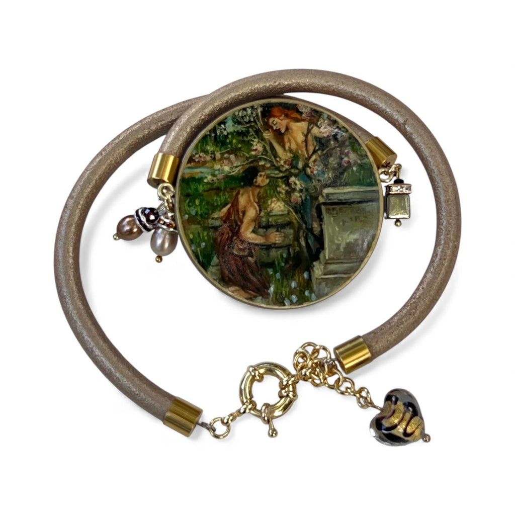 Phyllis & Demophoon Hand-Painted Leather Bracelet