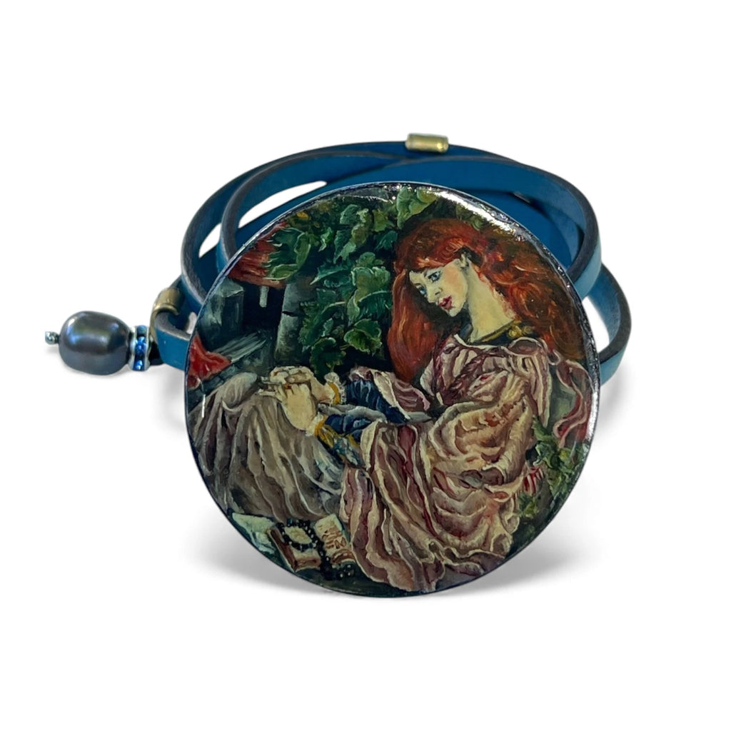 La Pia Hand-Painted Leather Bracelet