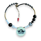 Wistful Putti Hand-Painted Choker