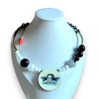 Wistful Putti Hand-Painted Choker