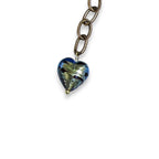 Night and Sleep Hand-Painted Wood Pendant Necklace