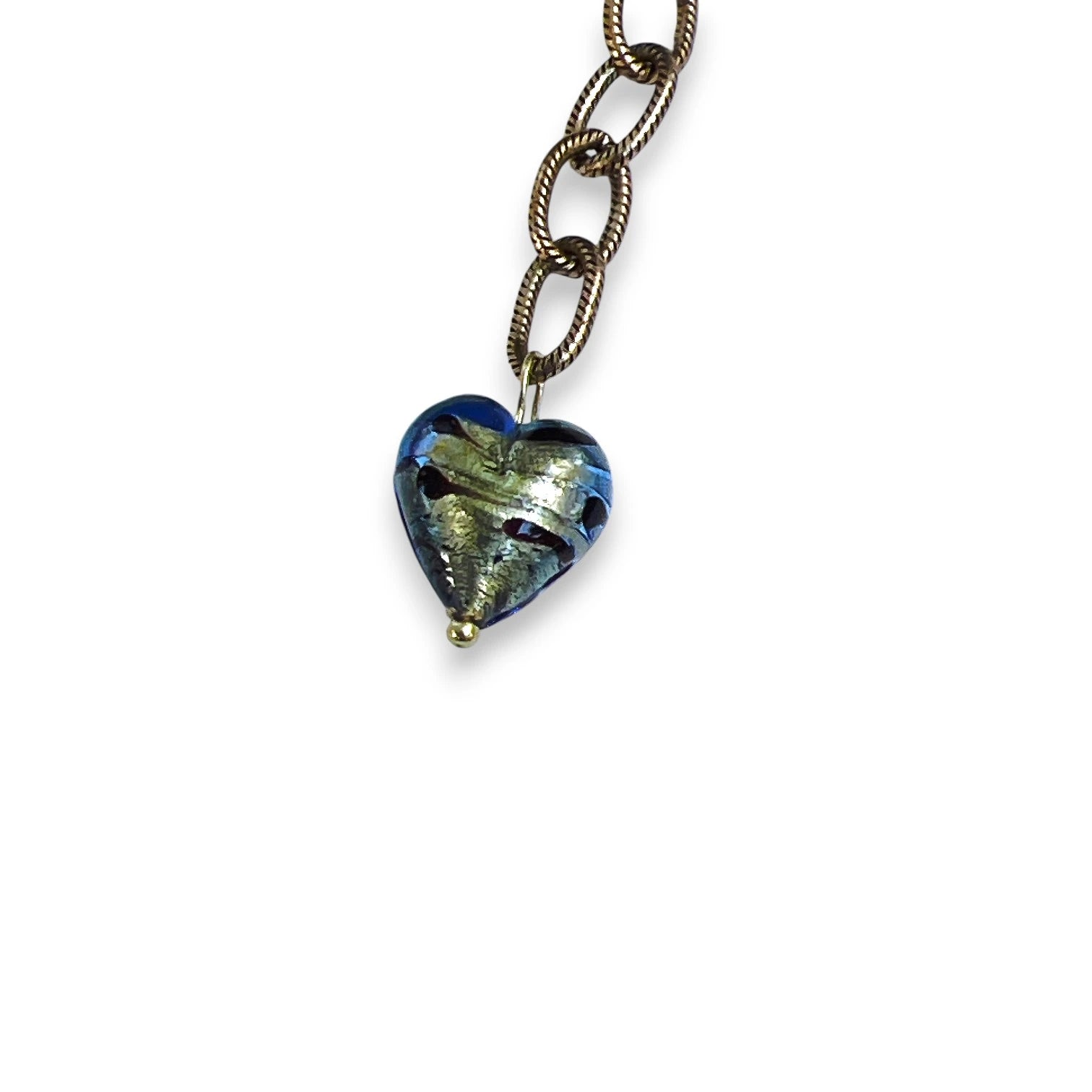 Night and Sleep Hand-Painted Wood Pendant Necklace
