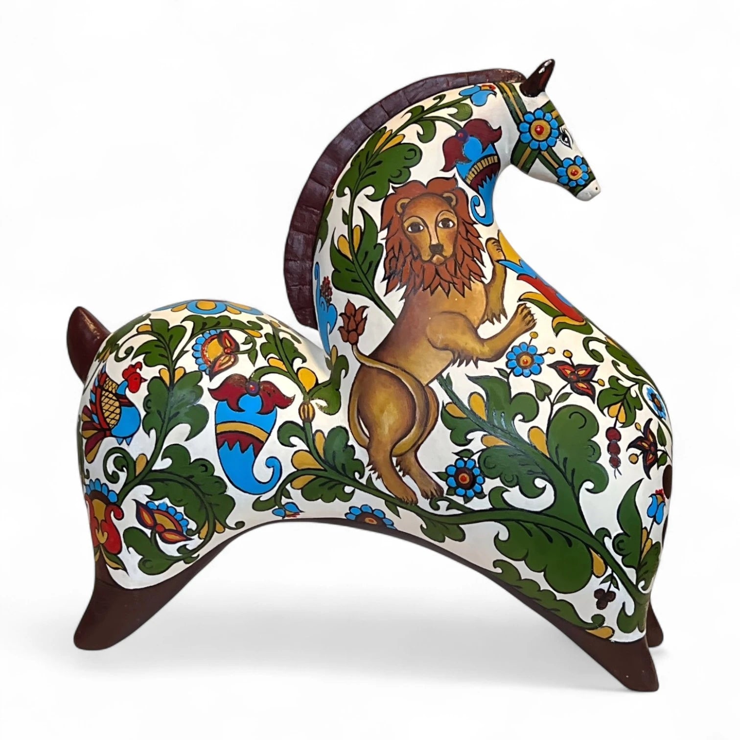 Spirit of the North – Hand-Painted Horse Sculpture