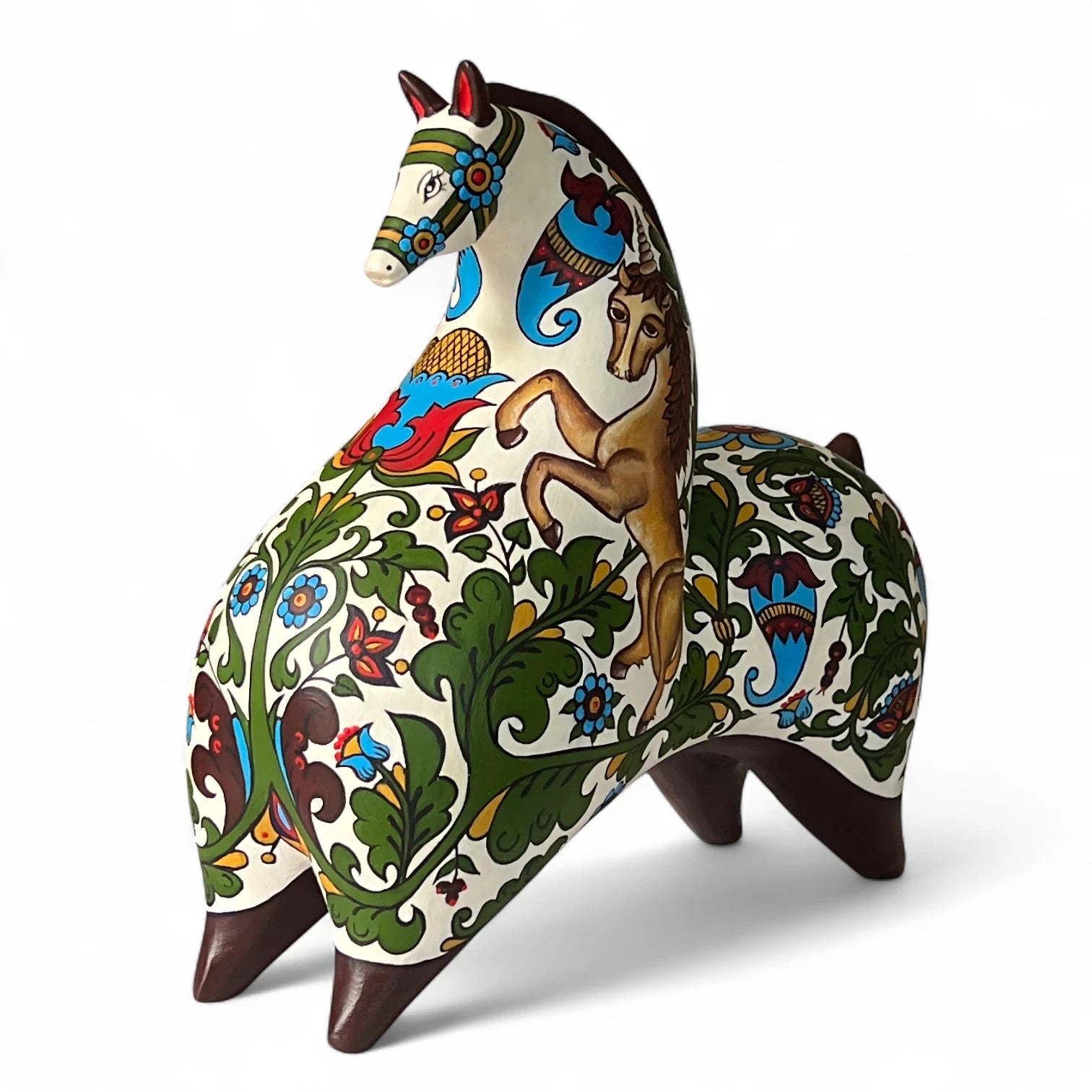 Spirit of the North – Hand-Painted Horse Sculpture