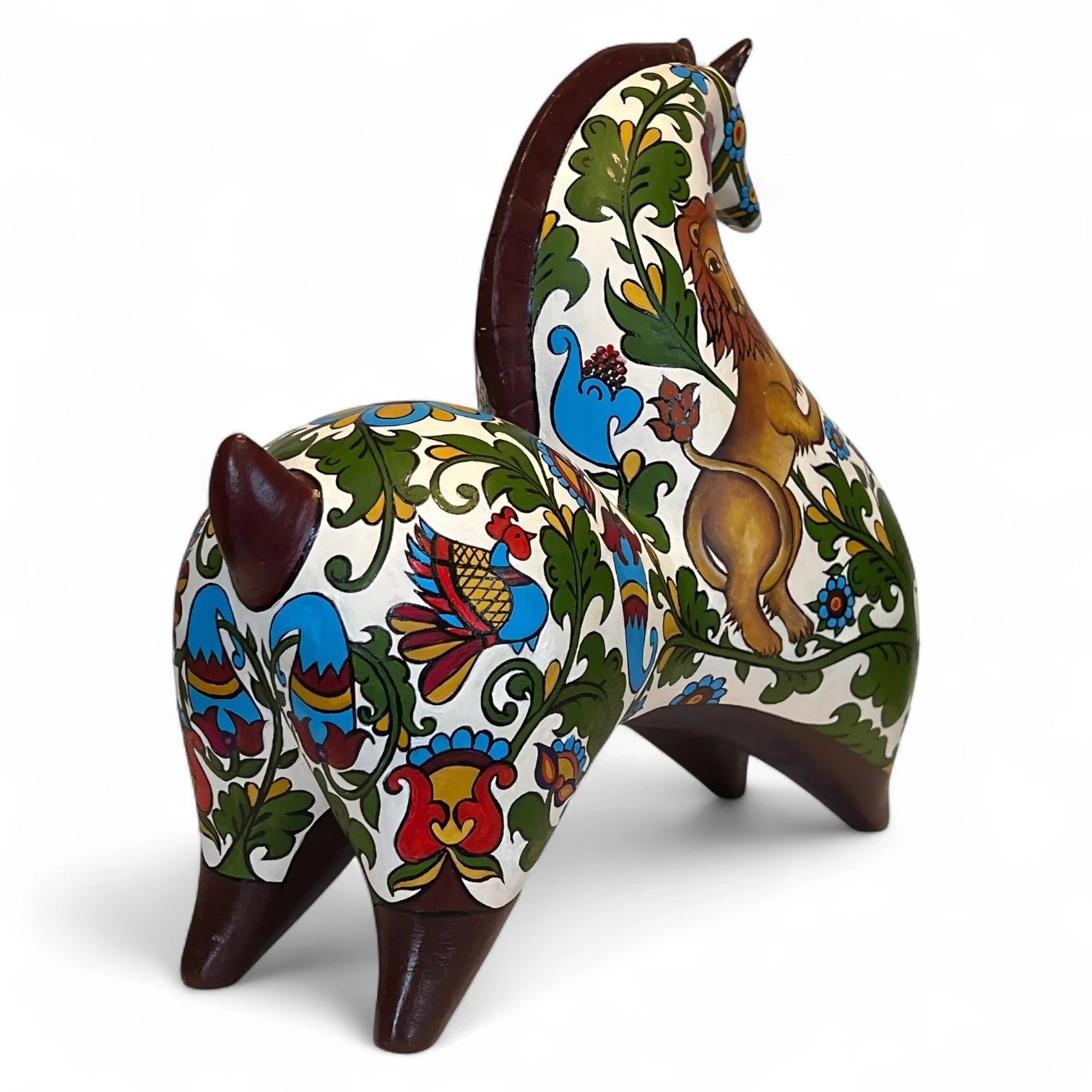 Spirit of the North – Hand-Painted Horse Sculpture