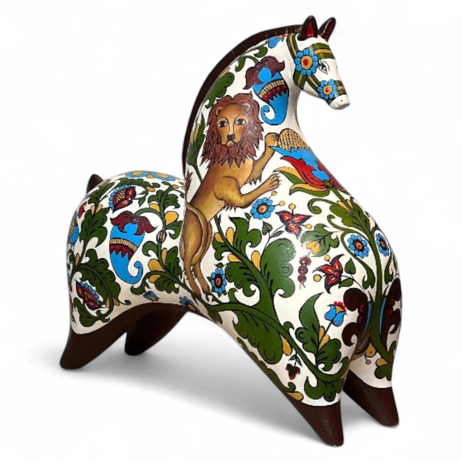 Spirit of the North – Hand-Painted Horse Sculpture