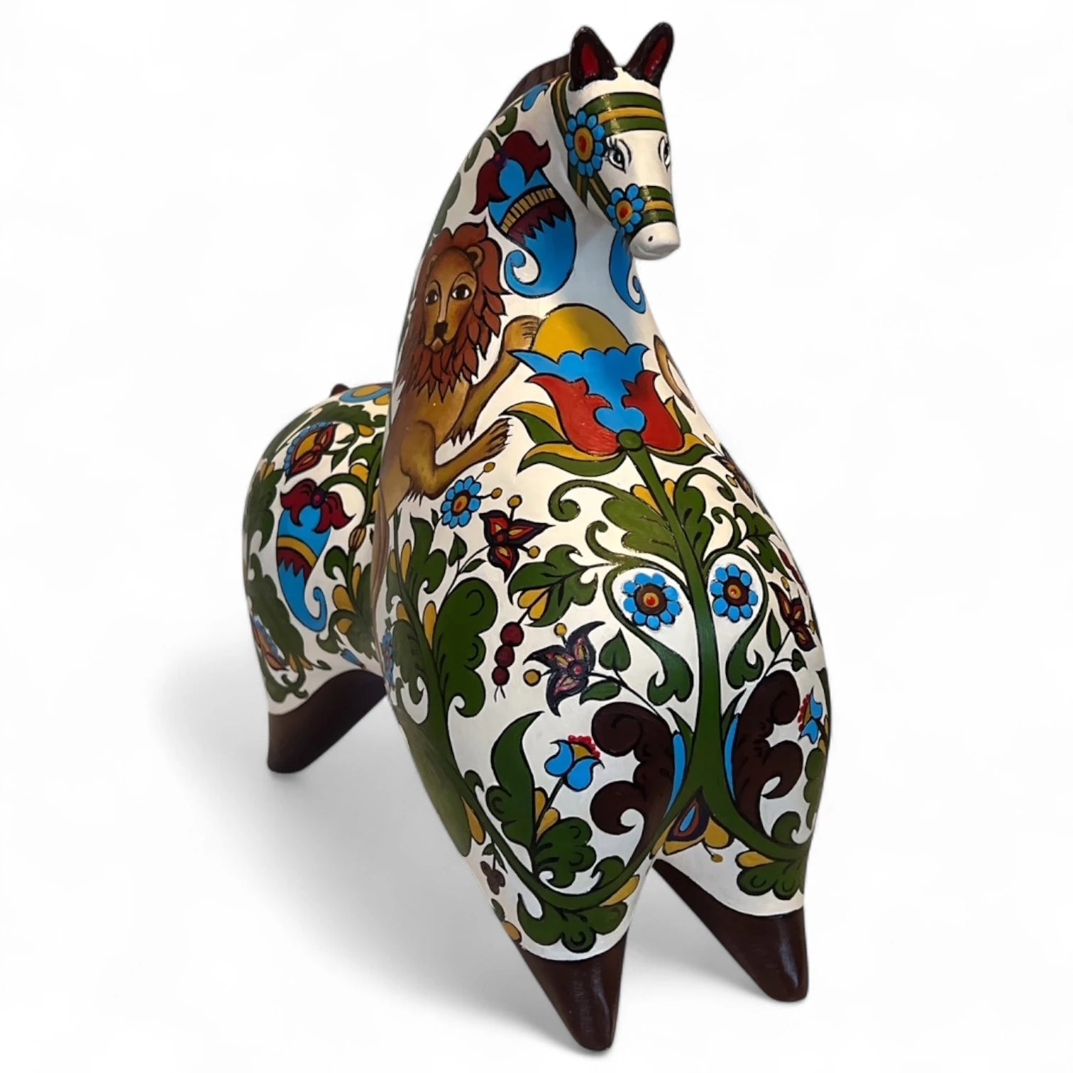 Spirit of the North – Hand-Painted Horse Sculpture
